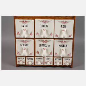 Roesler Wandbord mit Vorratsgefäßen