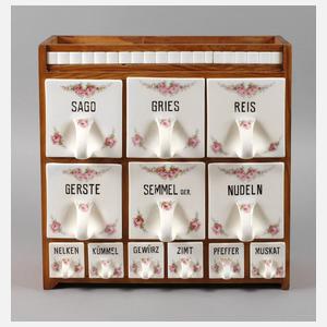 Roesler Wandbord mit Vorratsgefäßen