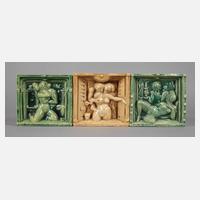 Drei erotische Wandfliesen zu "Decameron"111