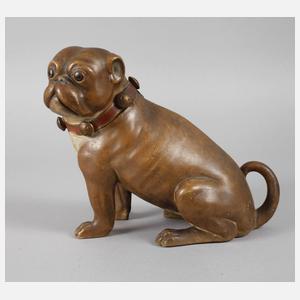 Bernhard Bloch Mops als Tabakdose