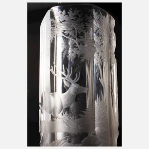 Jagdliche Zylindervase