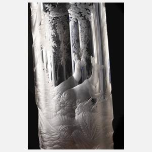 Jagdliche Zylindervase