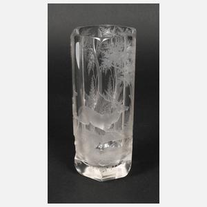 Jagdliche Zylindervase
