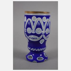 Überfangbecher Biedermeier