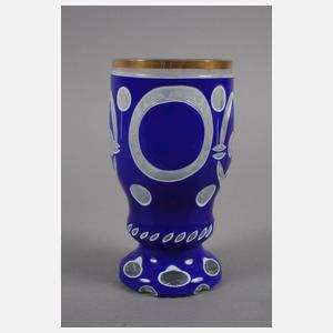 Überfangbecher Biedermeier