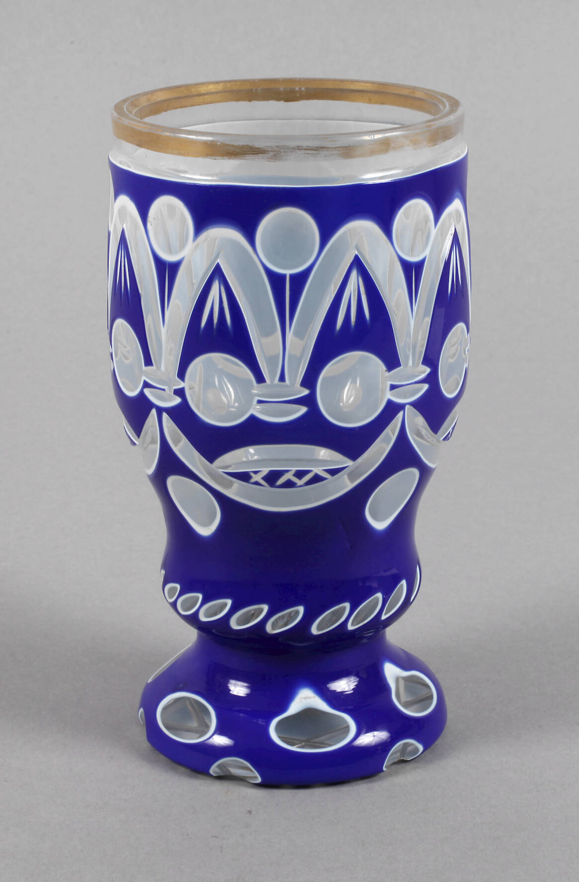 Überfangbecher Biedermeier