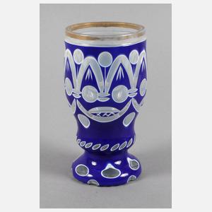 Überfangbecher Biedermeier