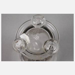 Lobmeyr Wien Becherglas Schwarzlotmalerei