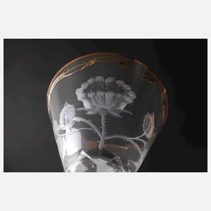 Moser Karlsbad zwei Gläser aus der Serie "Rose"