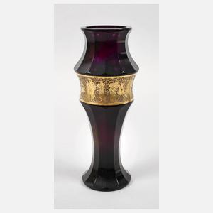Moser Karlsbad Vase mit Goldfries