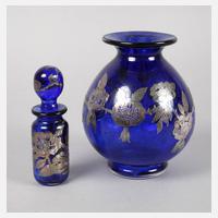 Vase und Flakon mit galvanischer Silberauflage111