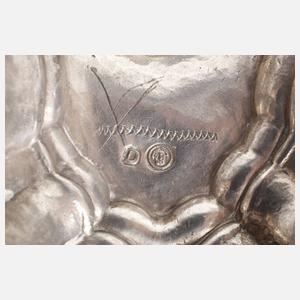 Paar barocke Silberleuchter Breslau