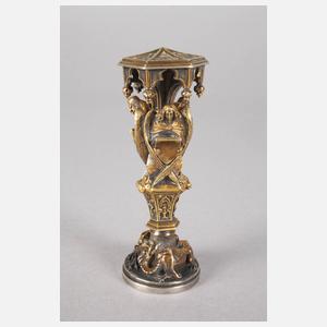 Wien massive Silber-Petschaft Franz Jauner