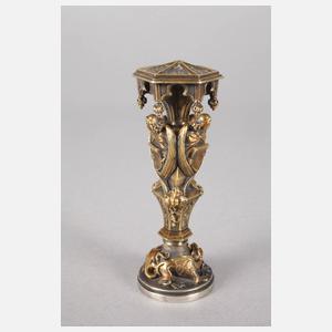 Wien massive Silber-Petschaft Franz Jauner