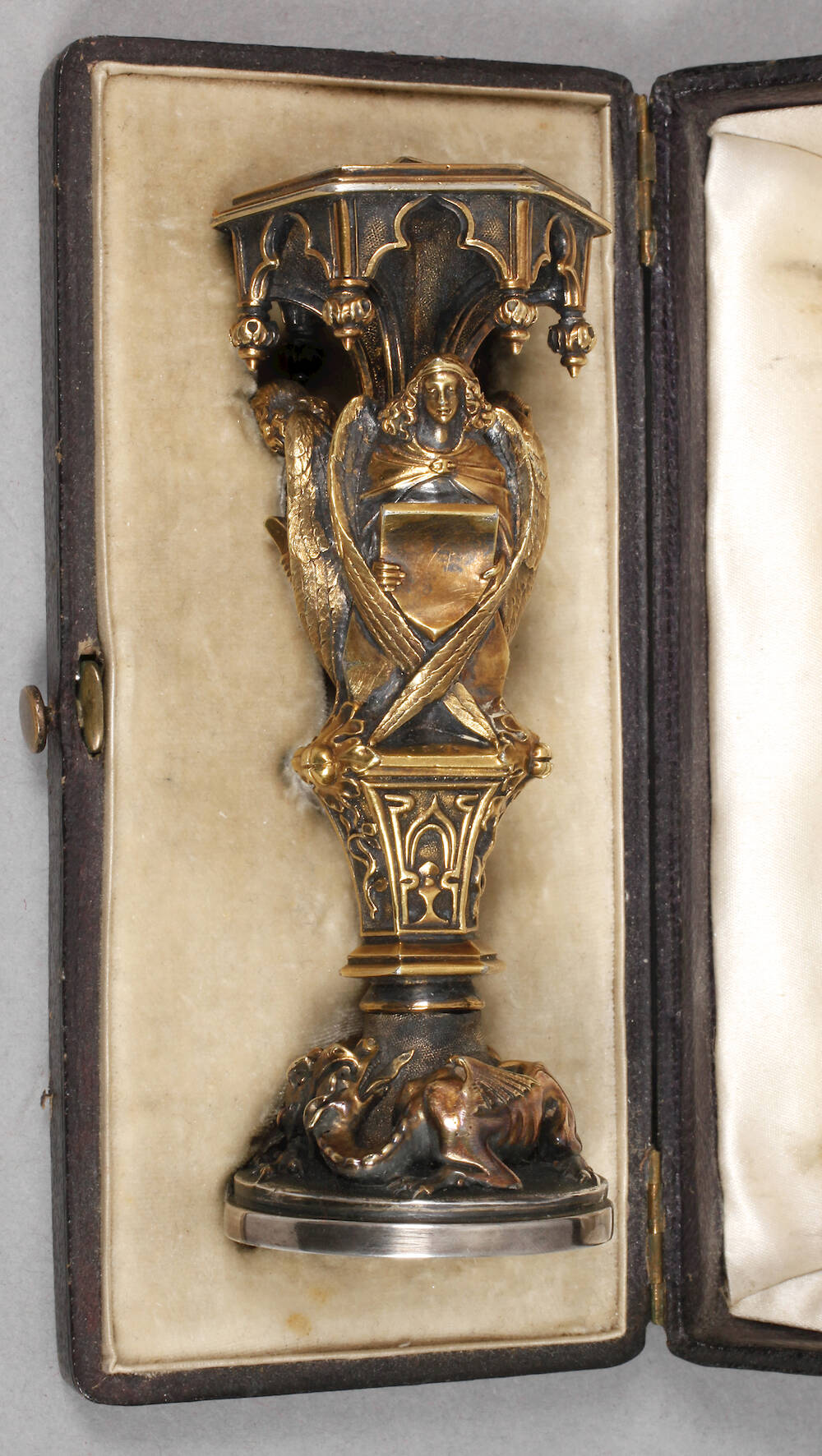 Wien massive Silber-Petschaft Franz Jauner