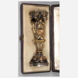 Wien massive Silber-Petschaft Franz Jauner