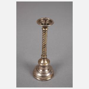 Paar Miniatur-Silberleuchter