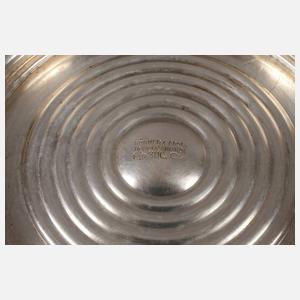 Silber Flaschenständer mit Münzbesatz