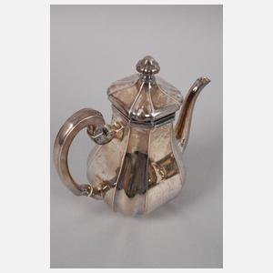 Großes Silberset mit Tablett