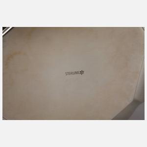 Großes Silberset mit Tablett