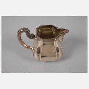 Großes Silberset mit Tablett