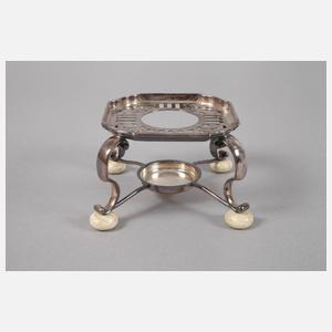 Großes Silberset mit Tablett