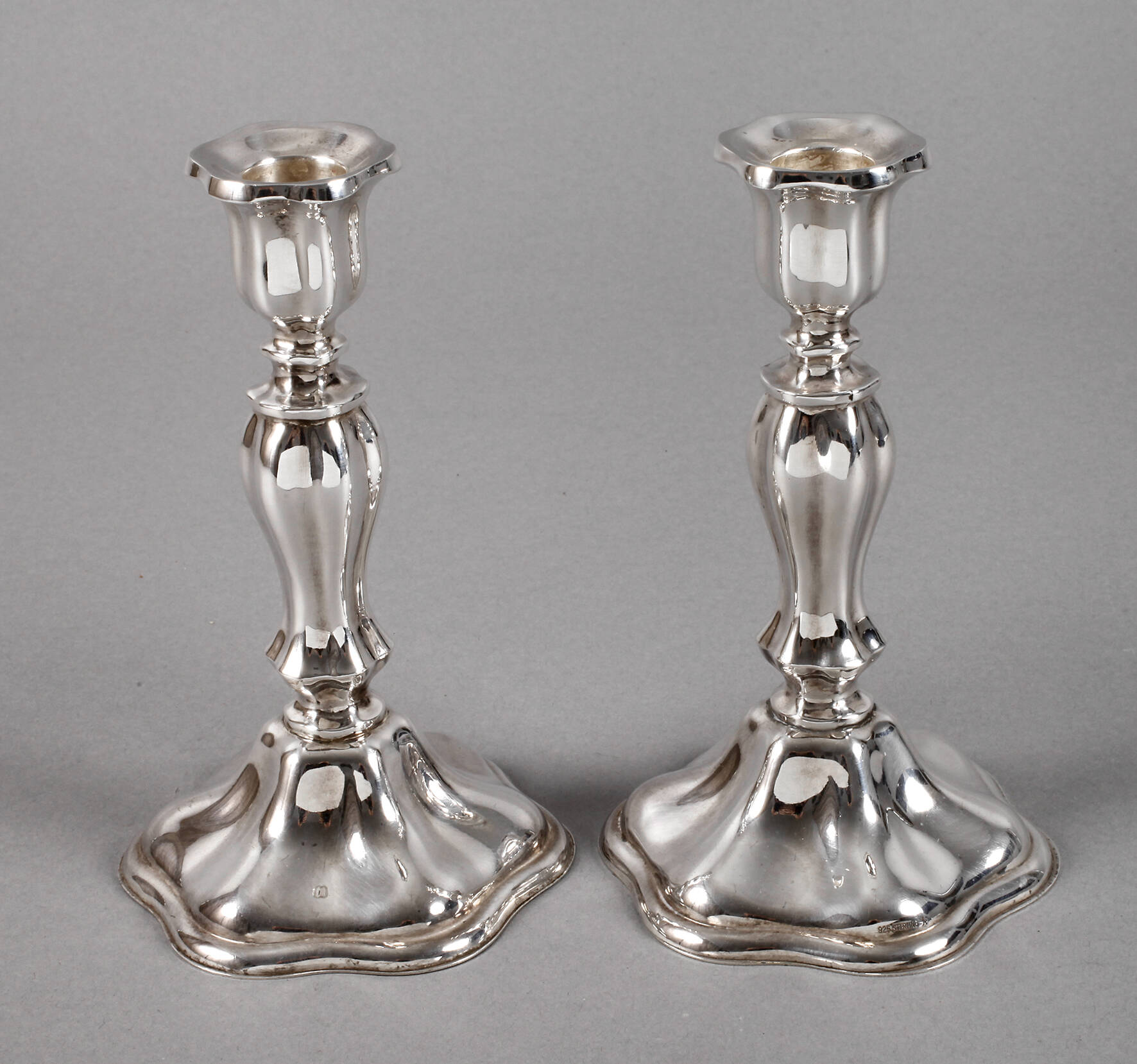Paar Kerzenleuchter Silber
