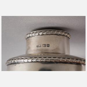 England zwei Teedosen Silber