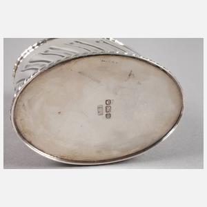 England zwei Teedosen Silber