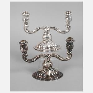 Silber Paar Kerzenleuchter Bruckmann & Söhne