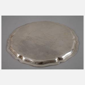 Großes Silbertablett Dresdner Hofmuster