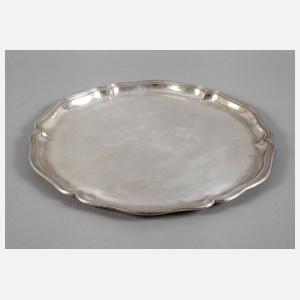 Großes Silbertablett Dresdner Hofmuster