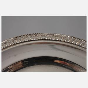 Camusso Peru sechs kleine Vorlegeteller Silber