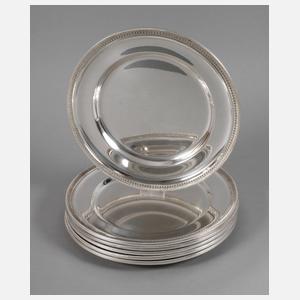 Camusso Peru sechs Platzteller Silber