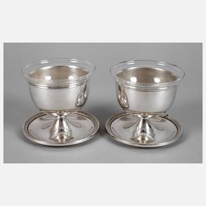 Camusso Peru paar Kaviarschalen Silber