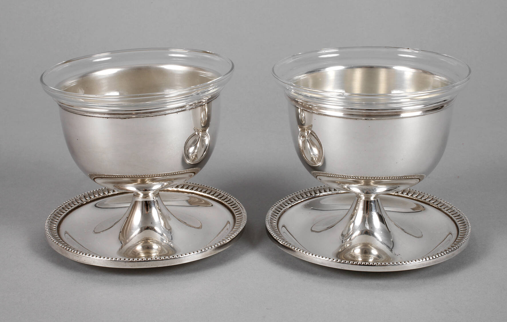 Camusso Peru paar Kaviarschalen Silber