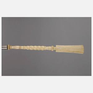 Silber seltene Biedermeierkelle mit Schneckenkorpus