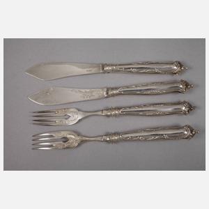 Silber Fischbesteck Historismus
