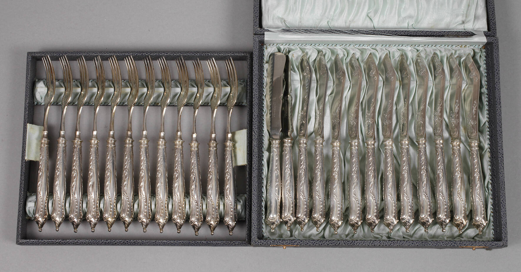 Silber Fischbesteck Historismus