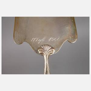 Silber Tortenheber aus dem Besitz Kaiser Wilhelm II. von Preußen