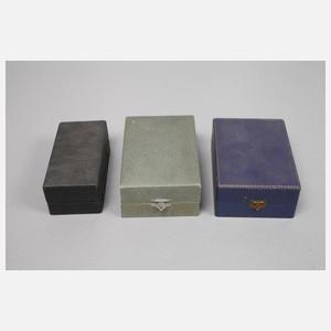 Silber drei Taufgeschenke im Etui