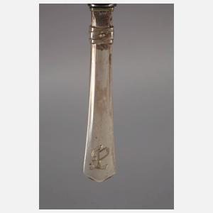 Silber Abendbrotbesteck für sechs Personen