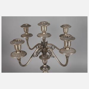 Paar große fünfflammige Kandelaber