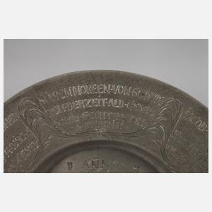 Zinnteller als Ehrengeschenk