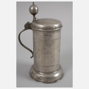 Zinnwalzenkrug als Taufgeschenk