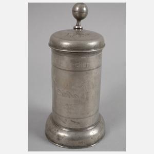 Zinnwalzenkrug als Taufgeschenk