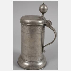 Zinnwalzenkrug als Taufgeschenk