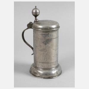 Zinnwalzenkrug als Taufgeschenk