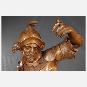 Renaissance Holzskulptur Landsknecht