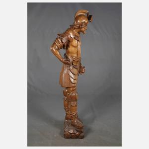 Renaissance Holzskulptur Landsknecht